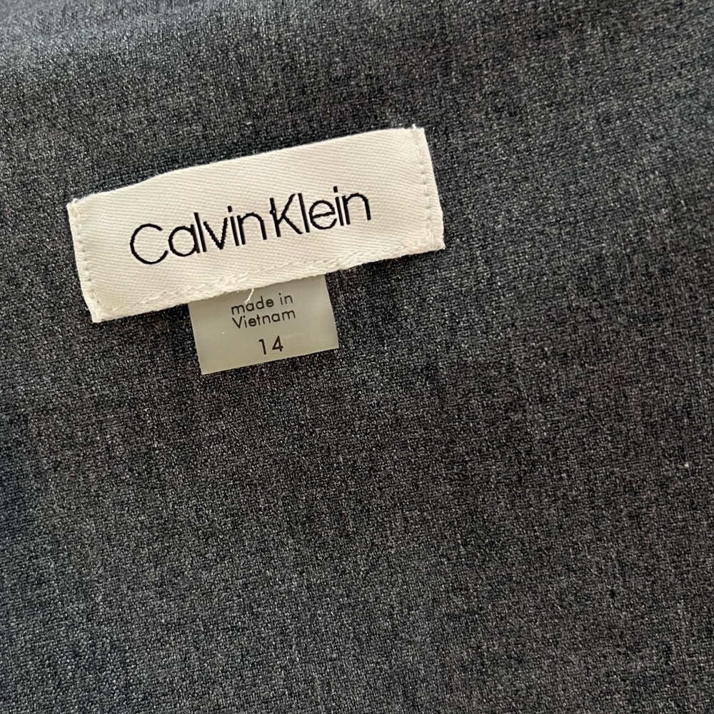 SOLD NWT Calvin Klein Longline Blazer / Suit Dress Floral Embroidered Sleeve - Picture 12 of 13